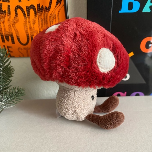 Jellycat Mushroom Amuseables Mushroom Bag Charm Key Chain Rare & Retired - Picture 8 of 15